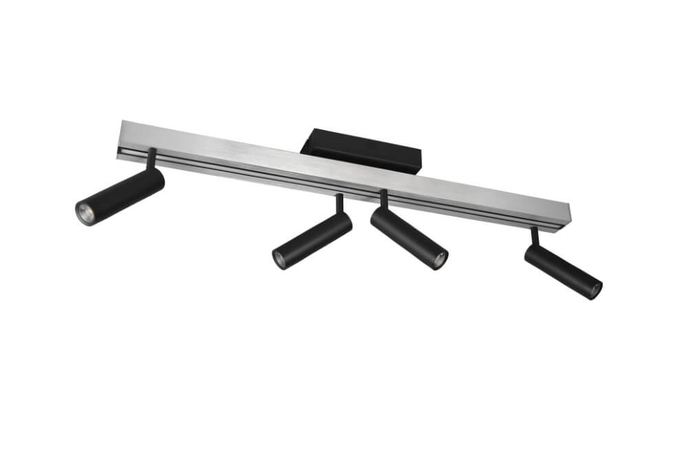 4-light LED spot Zeno metal with black Trio 4017807614619