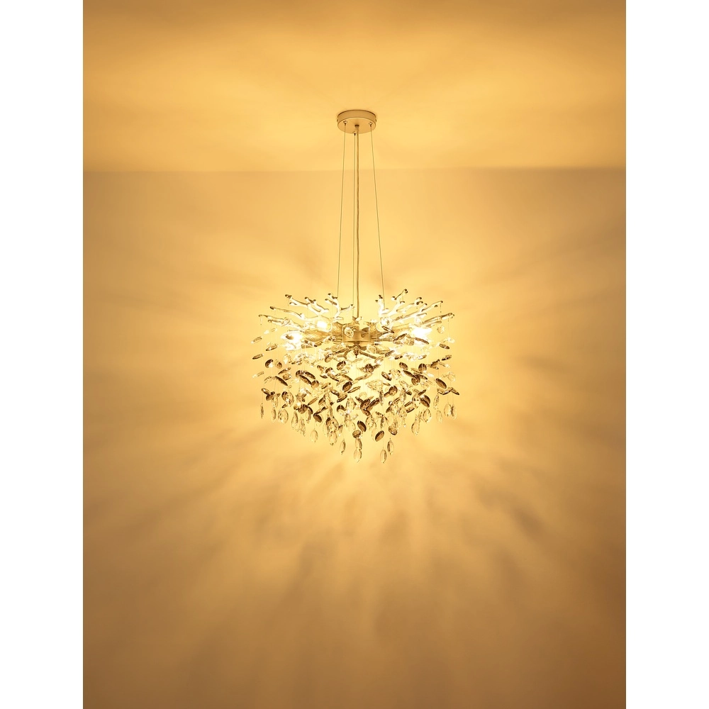Pendant lamp Queena silver grey Ø 60cm Globo 9007371531677