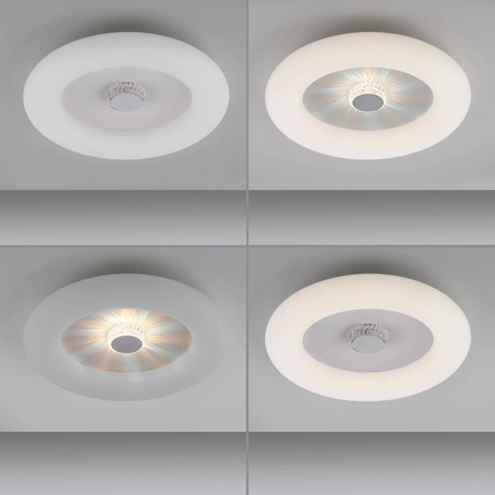 Round ceiling lamp Vertigo white Ø 50cm Just Light 4043689992408