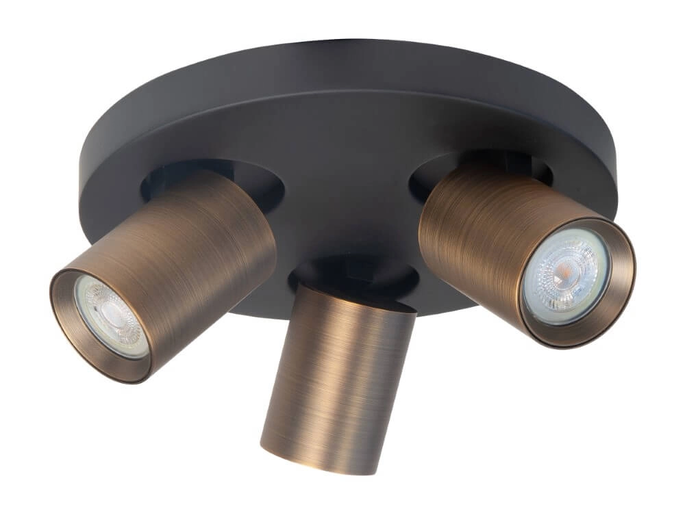 Surface-mounted spot Oliver 3-light bronze