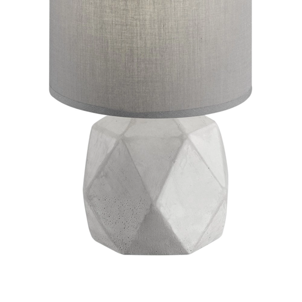 Table lamp Pike 28cm concrete gray with titanium Trio 4017807346879