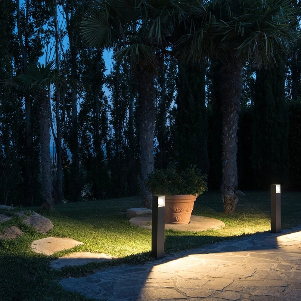 Garden lighting Logs 70 angular design SLV 4024163131414