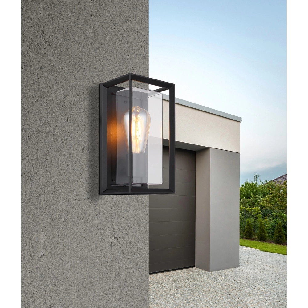 Outdoor wall lamp Logana Black Globo 9007371465811