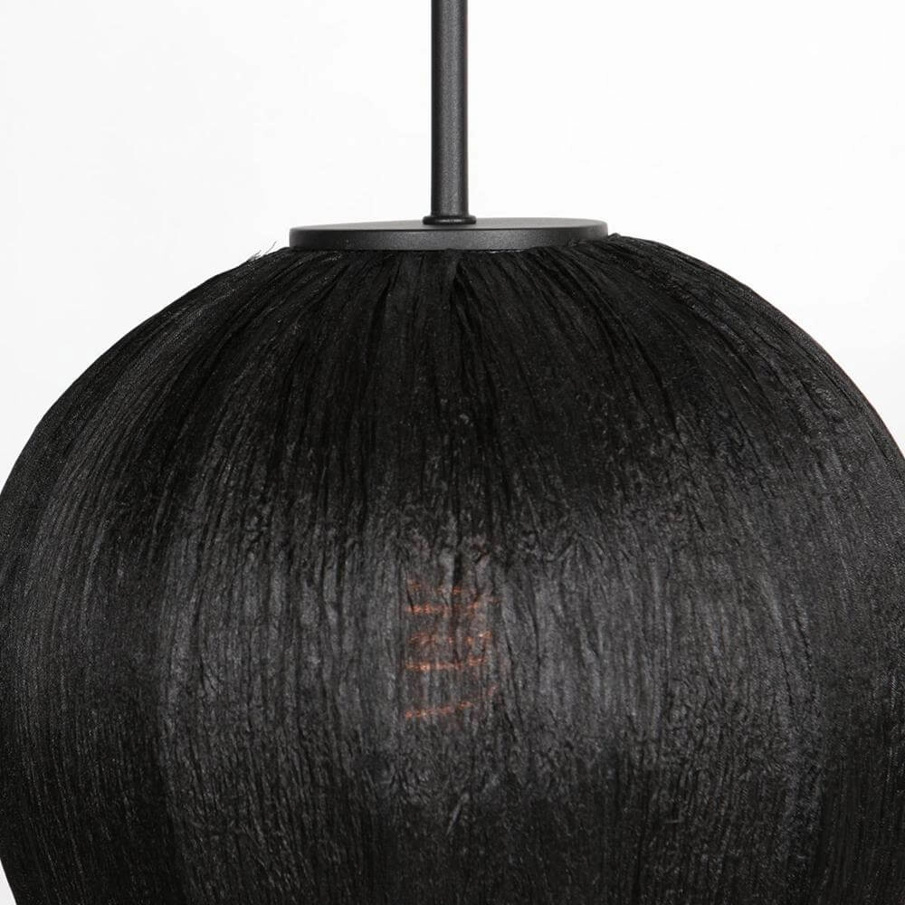 Pendant lamp HaloSwap with black fabric shade Ø 25cm Steinhauer 8712746179781