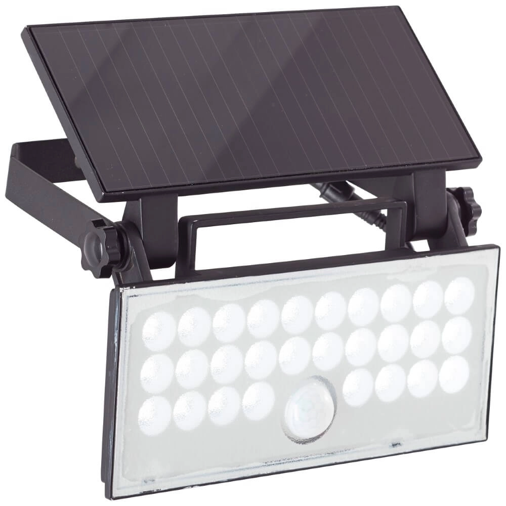 Black wall lamp Luton Solar Brilliant 4004353437793