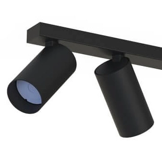 3-light surface-mounted spotlight Mono black tiltable Lyora 5903139784290