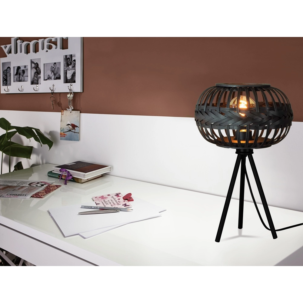 Black table lamp Towcester Ø 26cm - 1x E27 Eglo 9002759439163