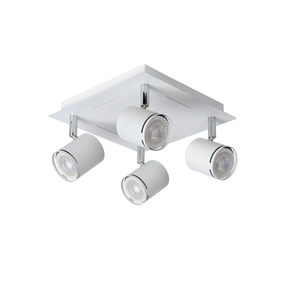 Ceiling spotlight Rilou 4-light dimmable white