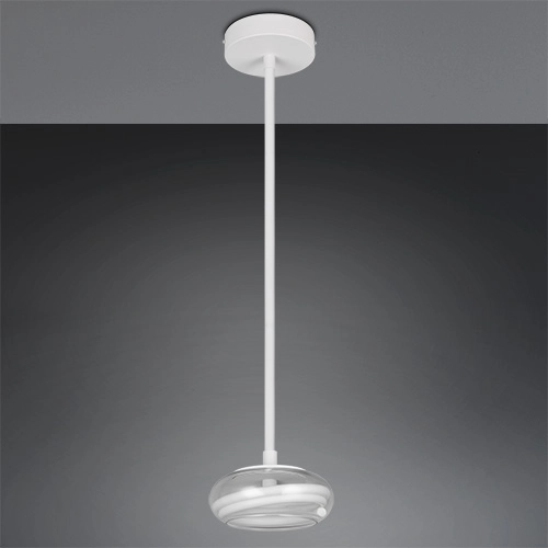 Design pendant lamp Tarsia white Ø 21.5cm Trio 4017807683349