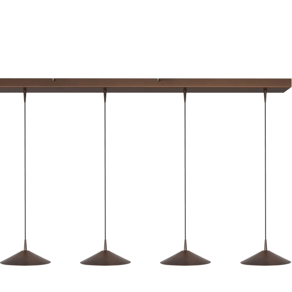 5-light pendant lamp Ceppo cocoa brown Ø 22cm Masterlight 8718121358512