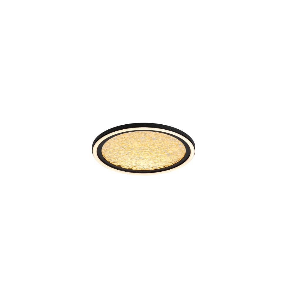 Design ceiling lamp Luna Ø 30cm black with gold