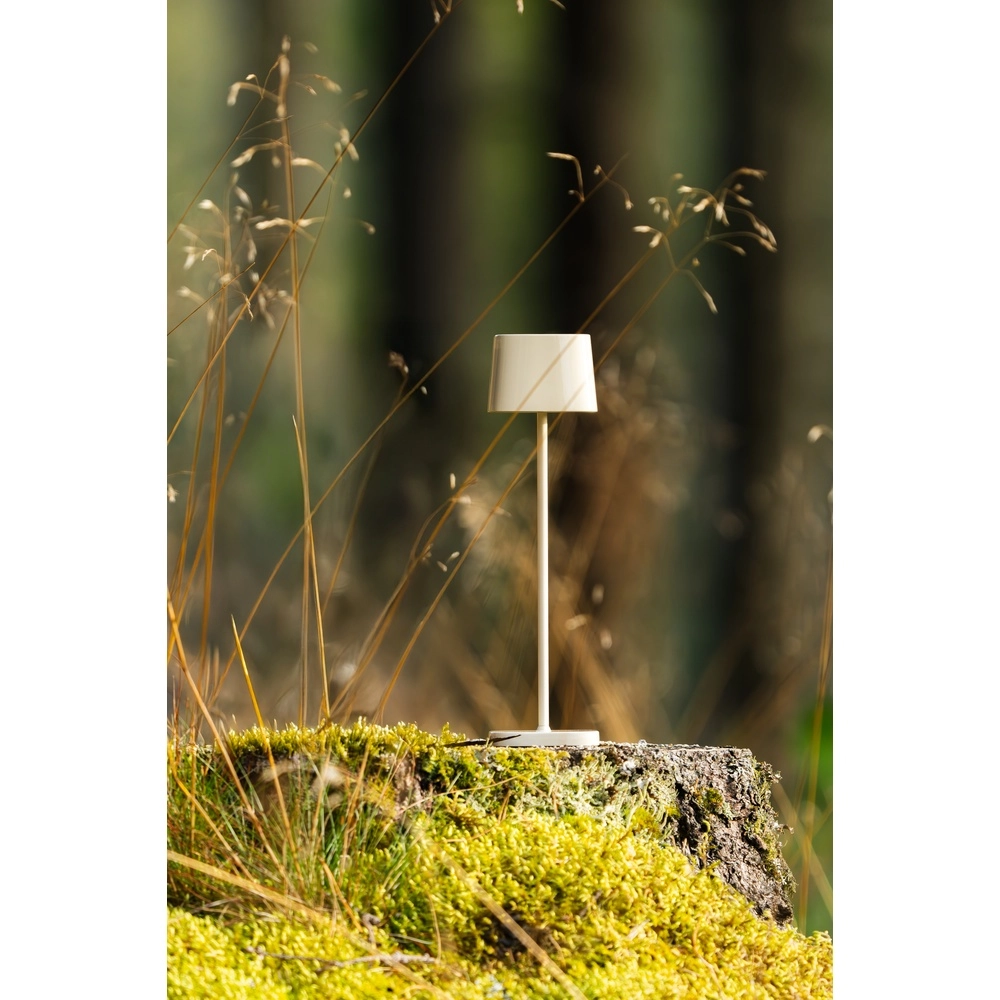 Table lamp Capri mini sand brown gloss rechargeable KonstSmide 7318300030386