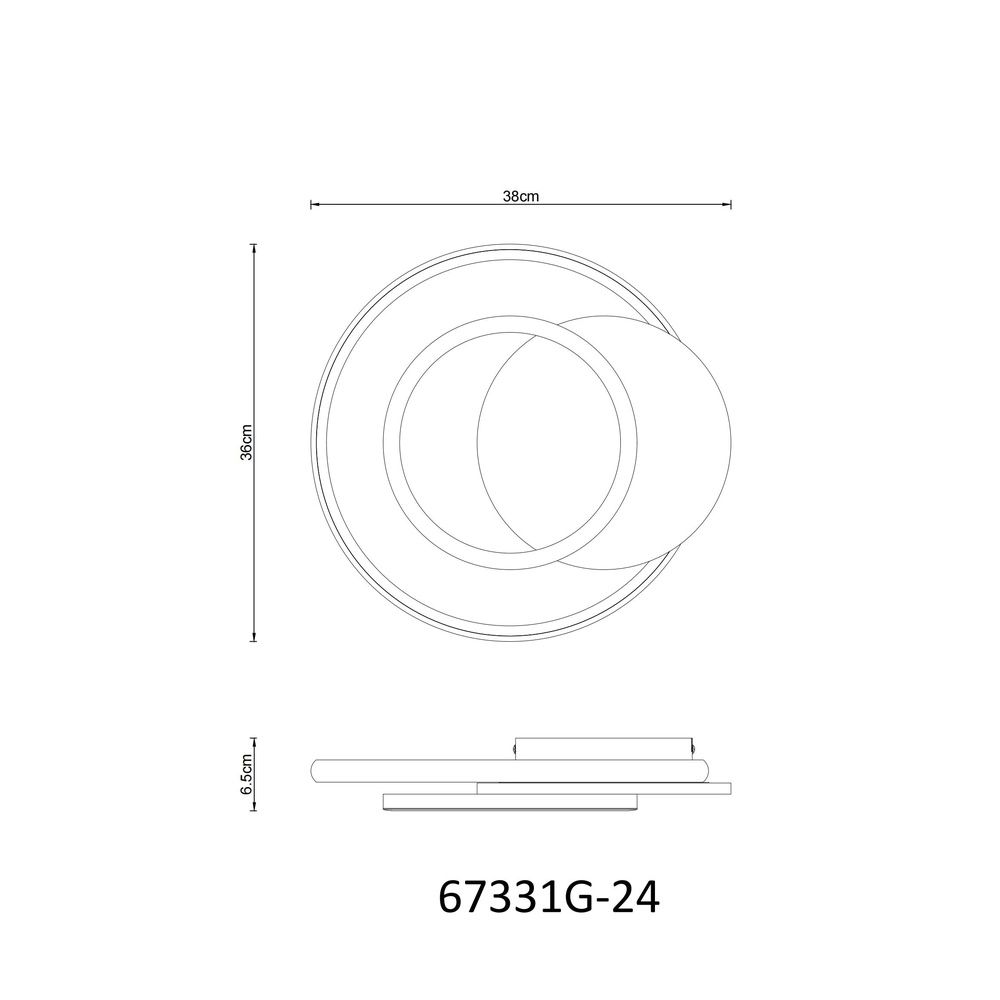 Design ceiling lamp Julio grey Globo 9007371474387