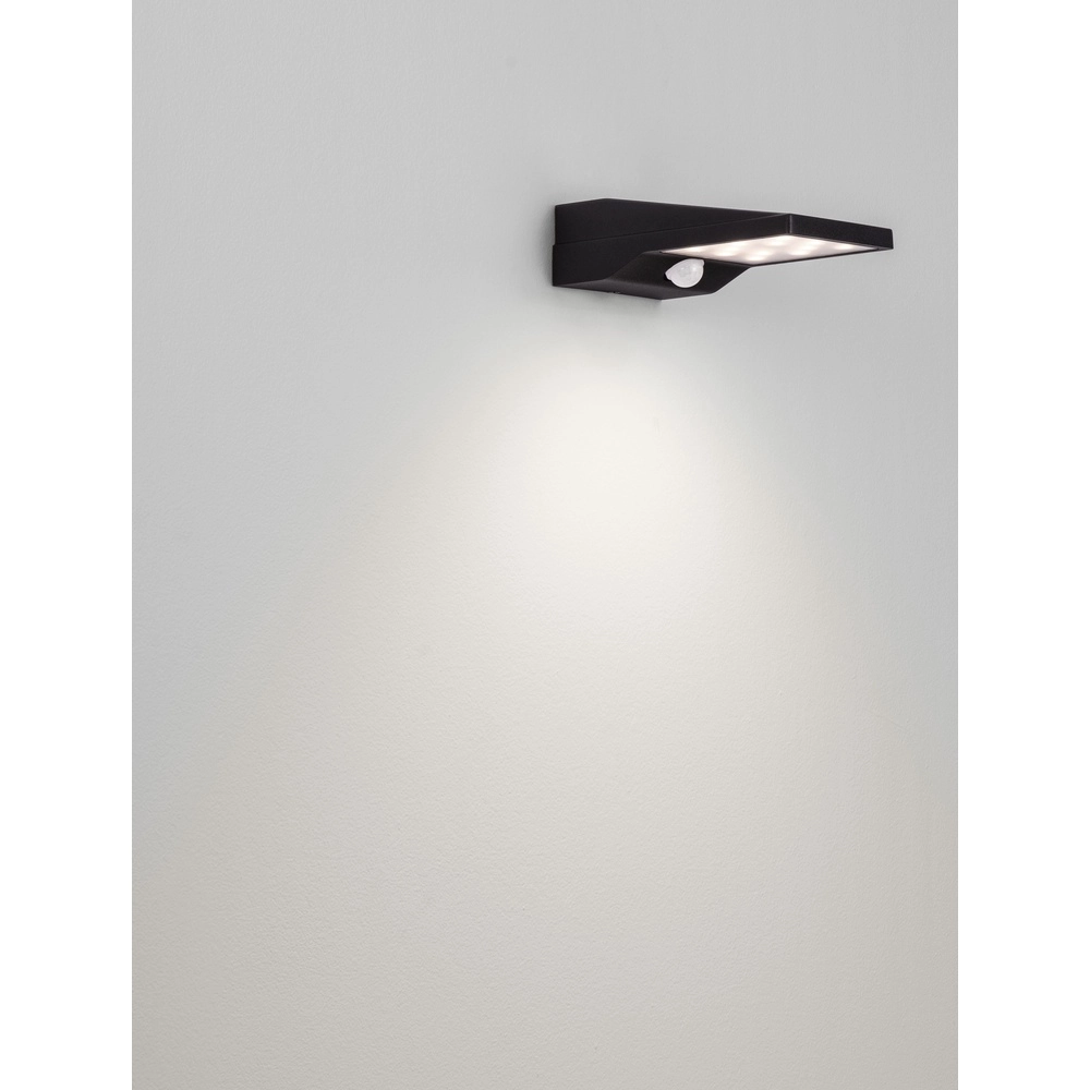 Solar wall lamp Tek black