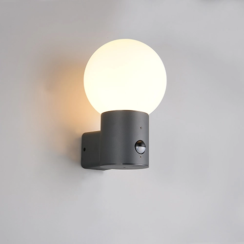 Sphere Wall Lamp Mures anthracite with sensor