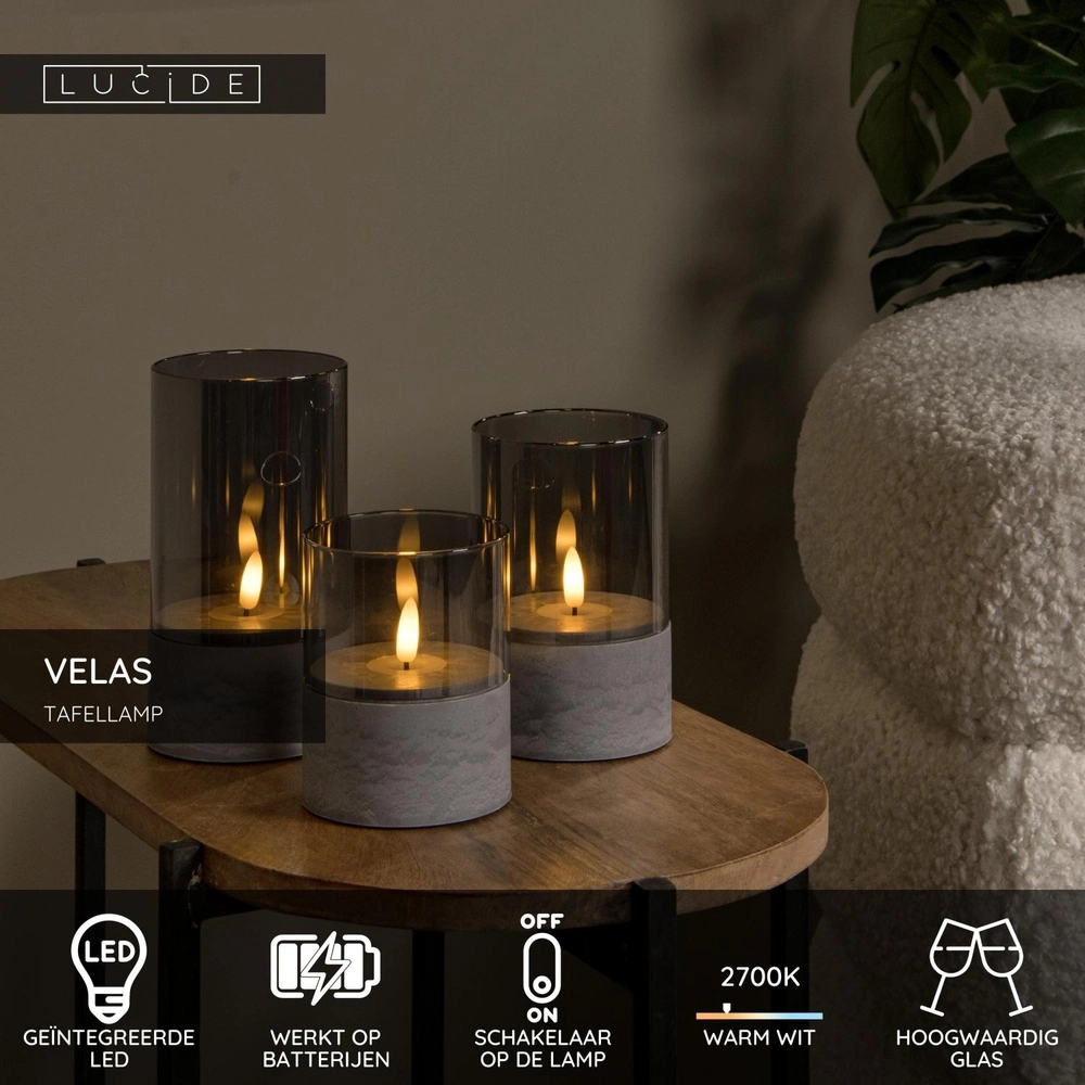 Candle lights Velas set of 3 Lucide 5411212134998