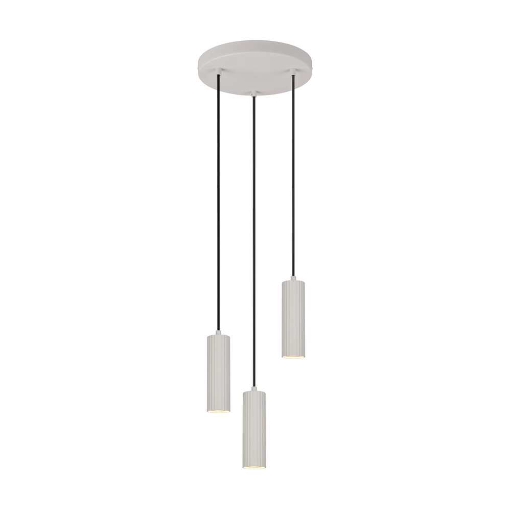 3-light pendant lamp Soka grey