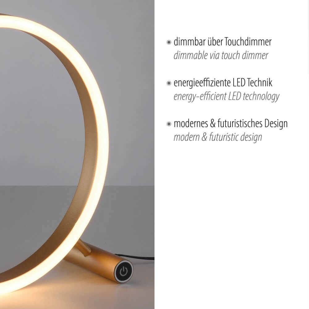 Table lamp Ritus brass Just Light 4043689985615