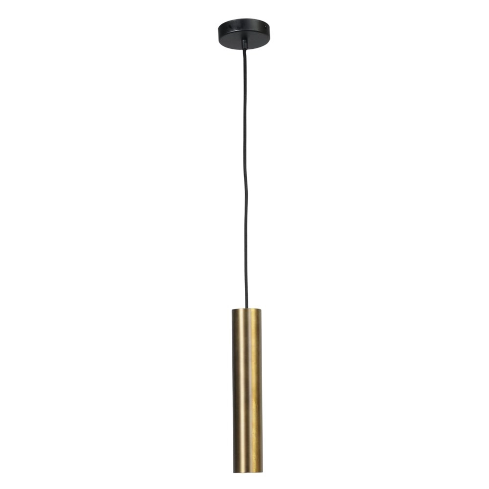 Pendant hanging lamp Run with gold cylinder