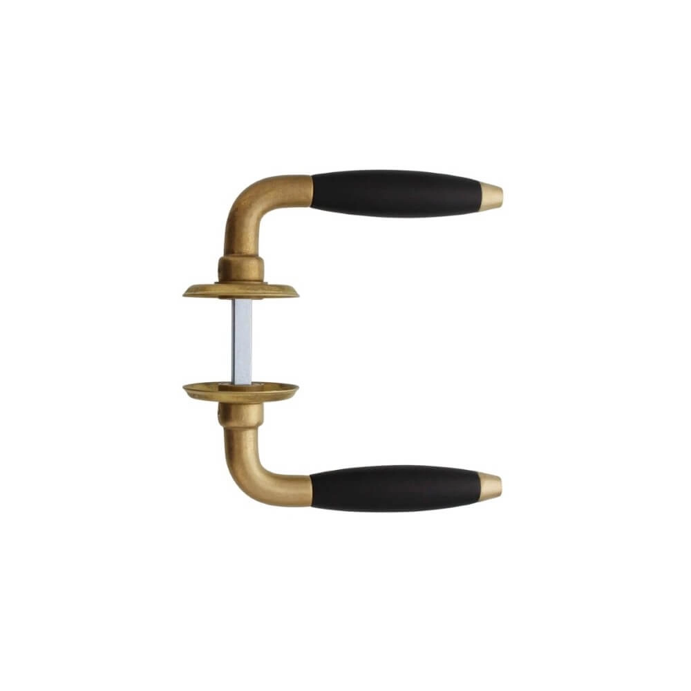 Door handle Antonnet brass tumbled Intersteel 8714186485835