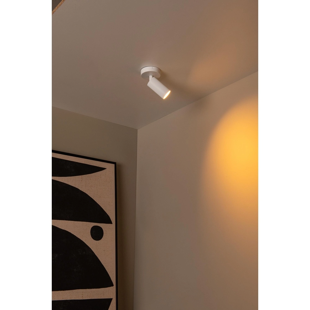 Surface-mounted ceiling spot Clubs white Lucide 5411212093493