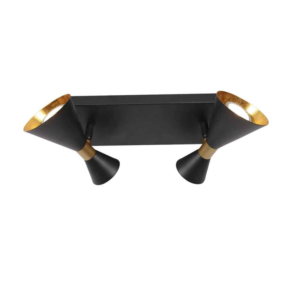 Design ceiling lamp Preto Black with Gold Double Steinhauer 8712746176292