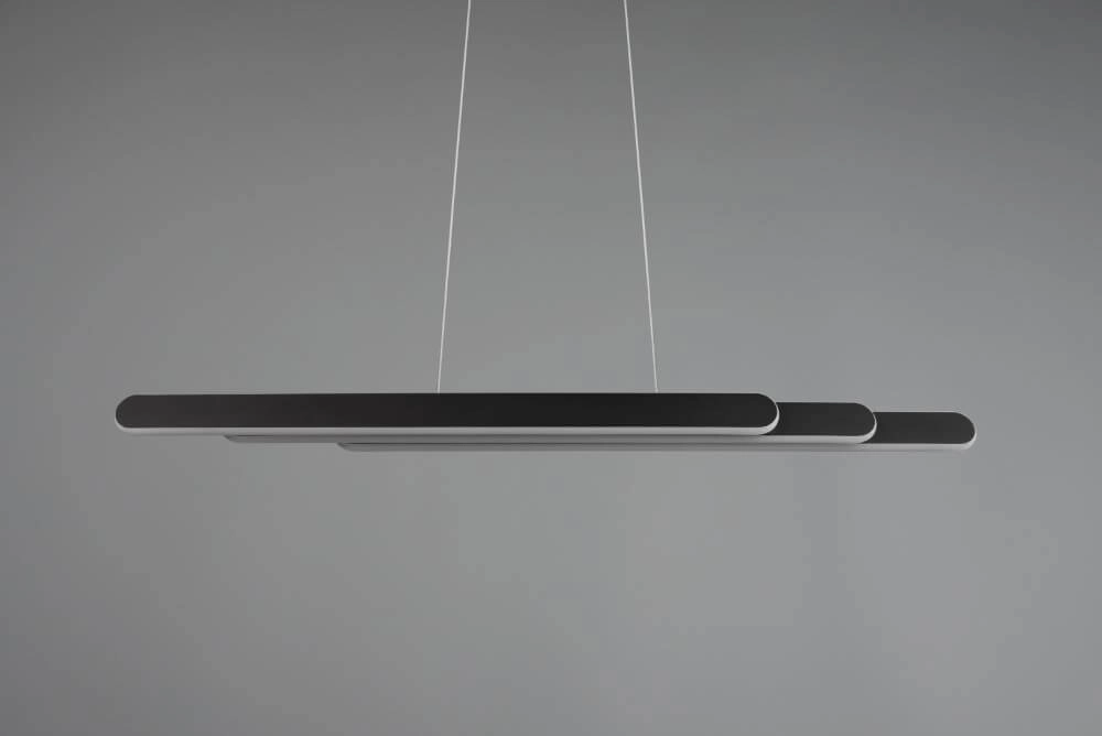Hanging lamp Helios 130cm black Trio 4017807577839