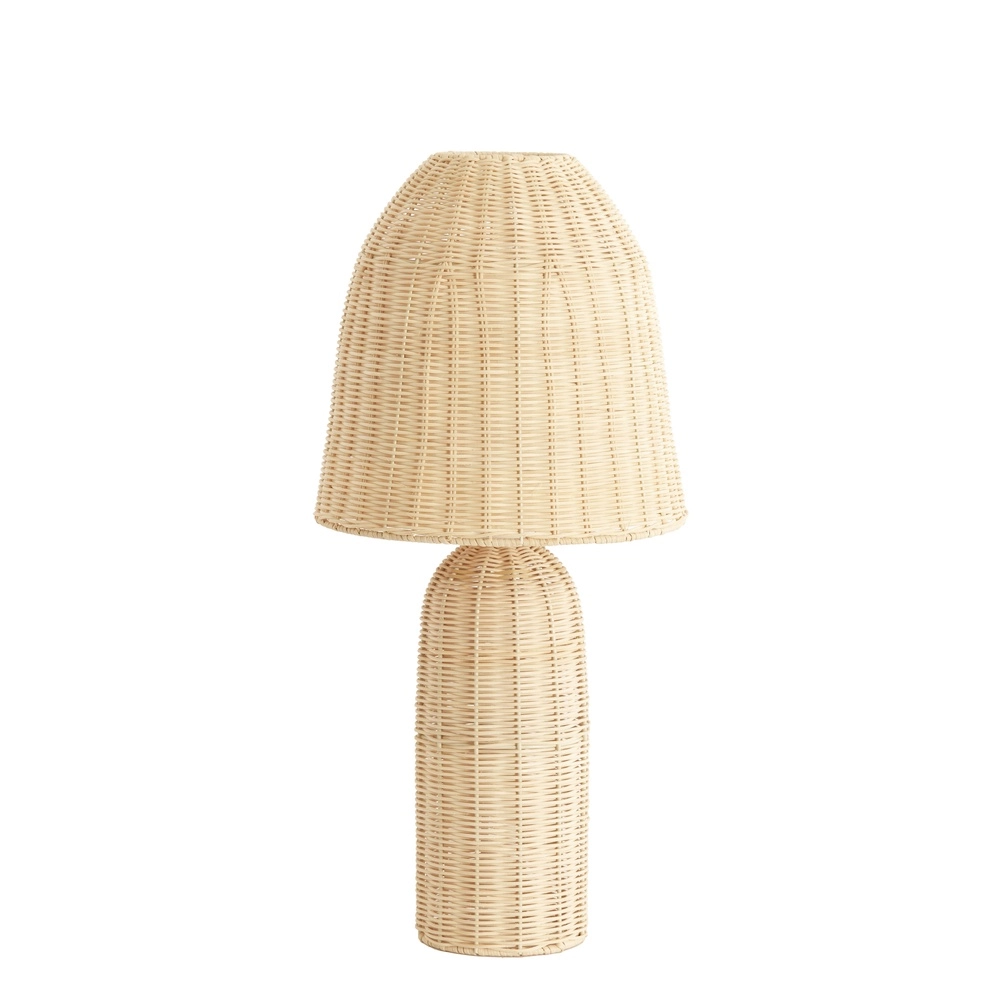 Rattan table lamp Mandor Ø 28.5cm - dark rattan