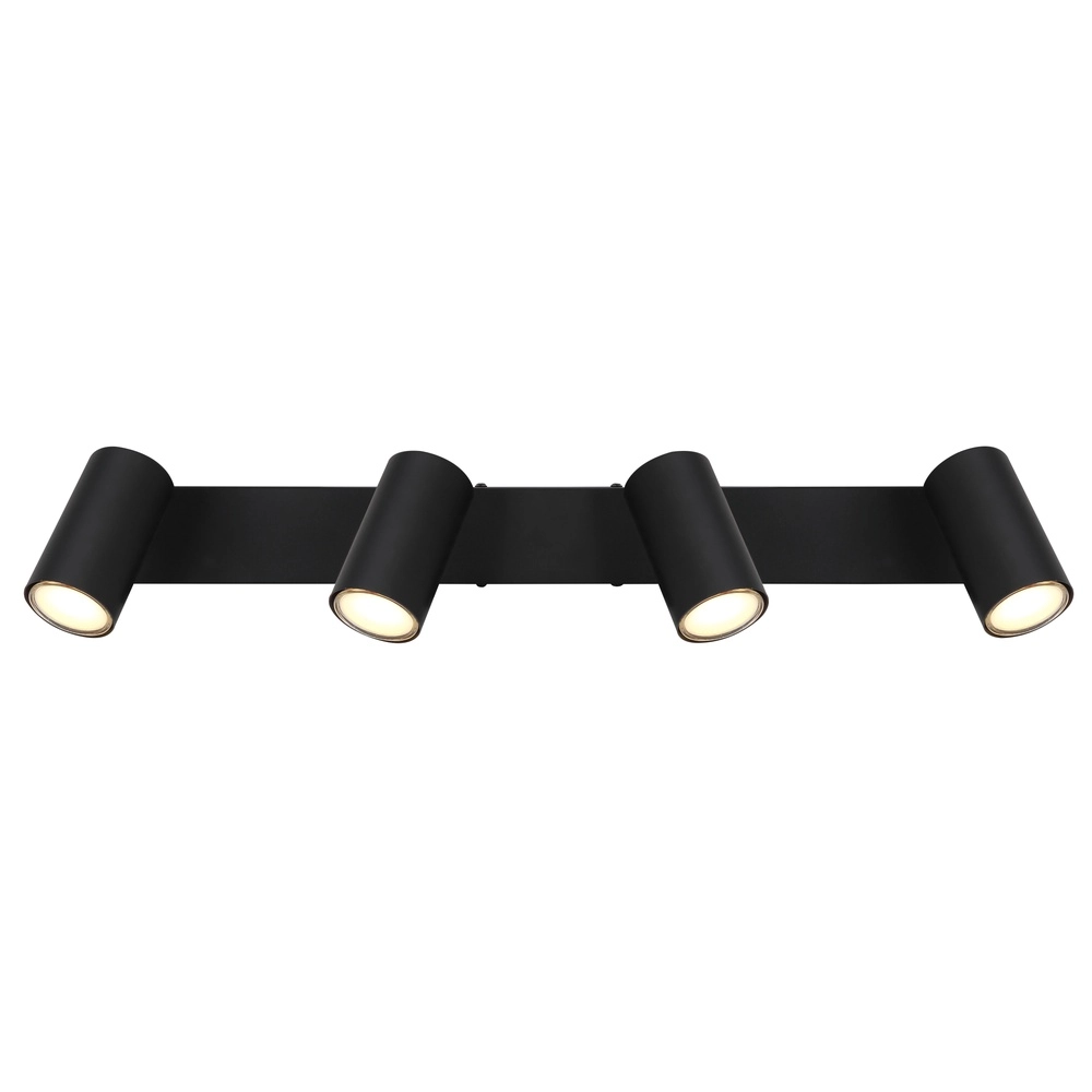 Ceiling lamp 4-lights Robby Black Globo 9007371436538