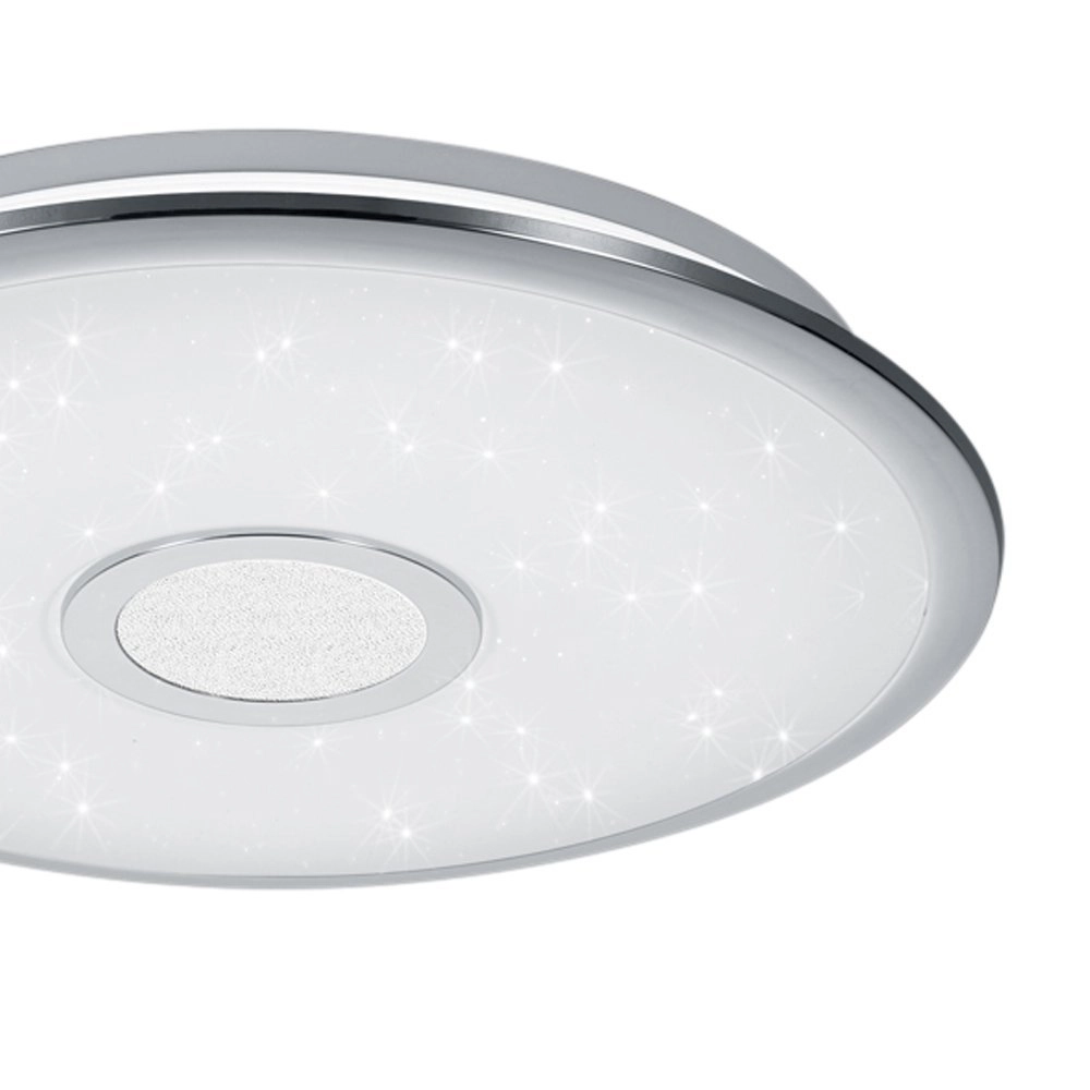 LED flush ceiling light Osaka 42cm gray with star effect Trio 4017807337723