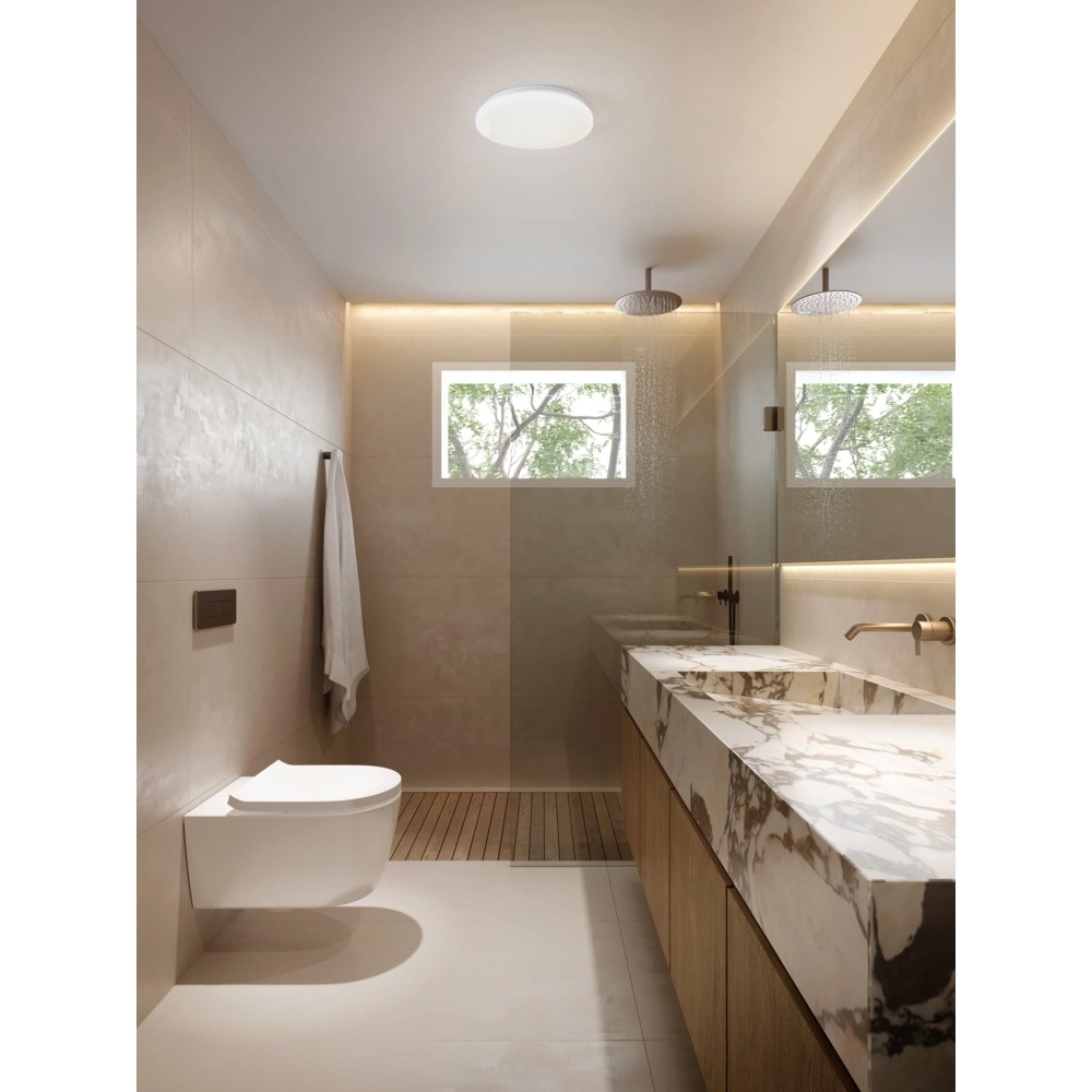 Ceiling lamp Frania-Ip white Ø 31cm crystal effect Eglo 9008606361793