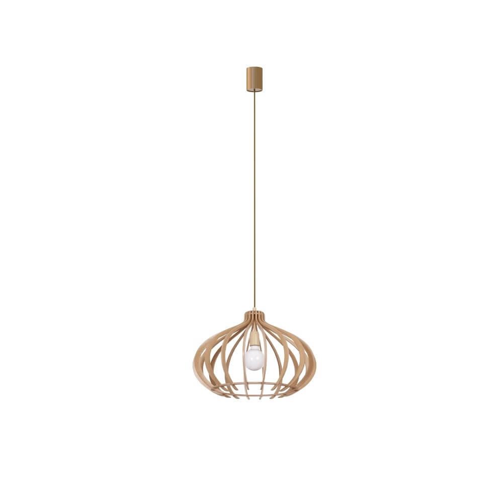 Wooden hanging lamp Ika Ø 51cm Lyora 5903139417495