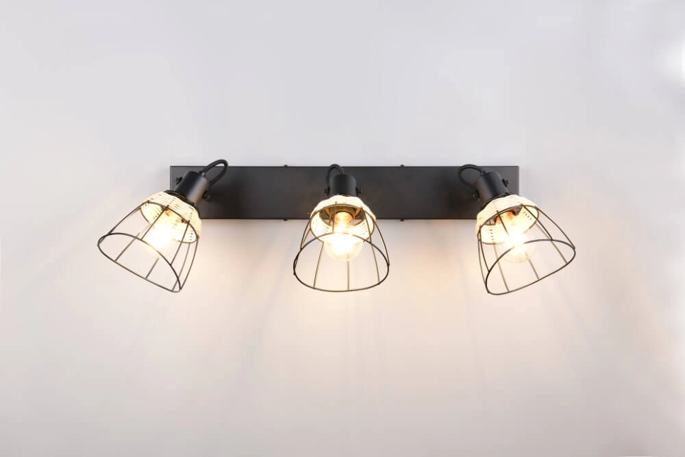 Black ceiling lamp Jerome Design 4-light Trio 4017807637717