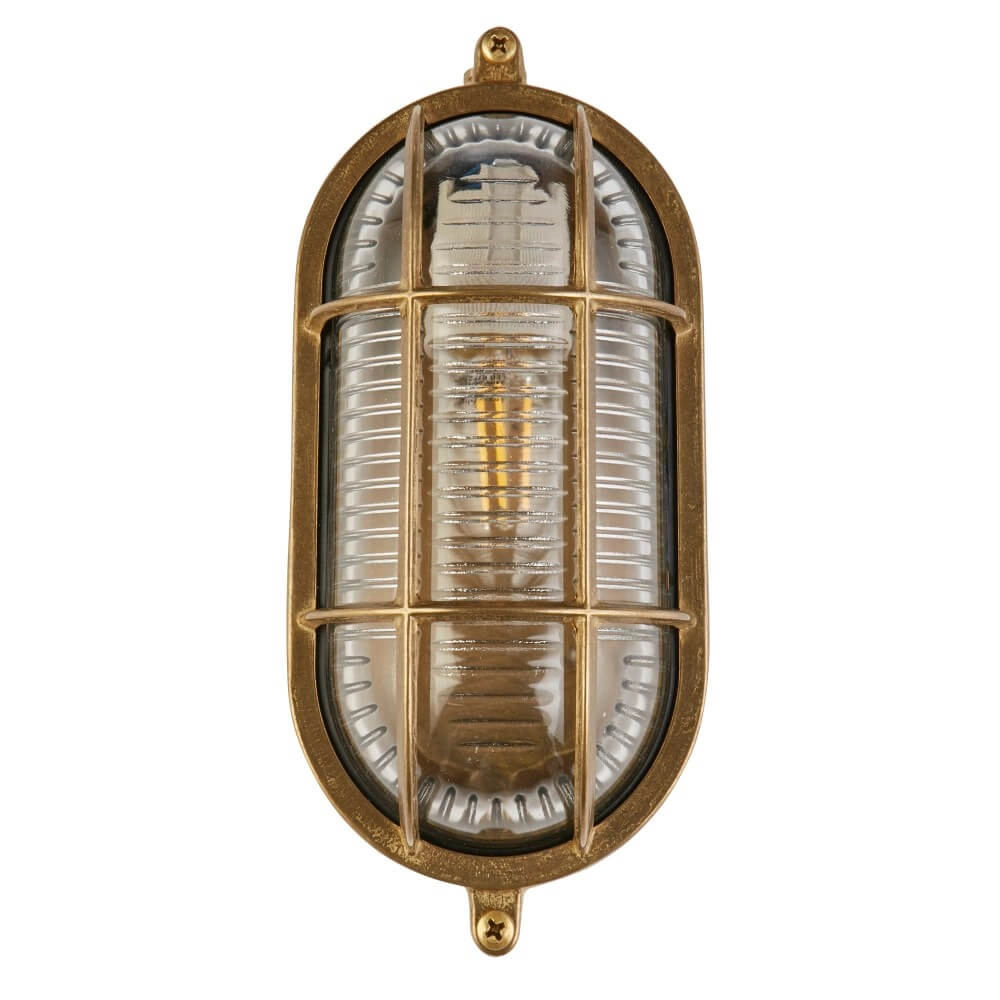 Gold wall lamp Bulkhead classic Searchlight 5053423244204