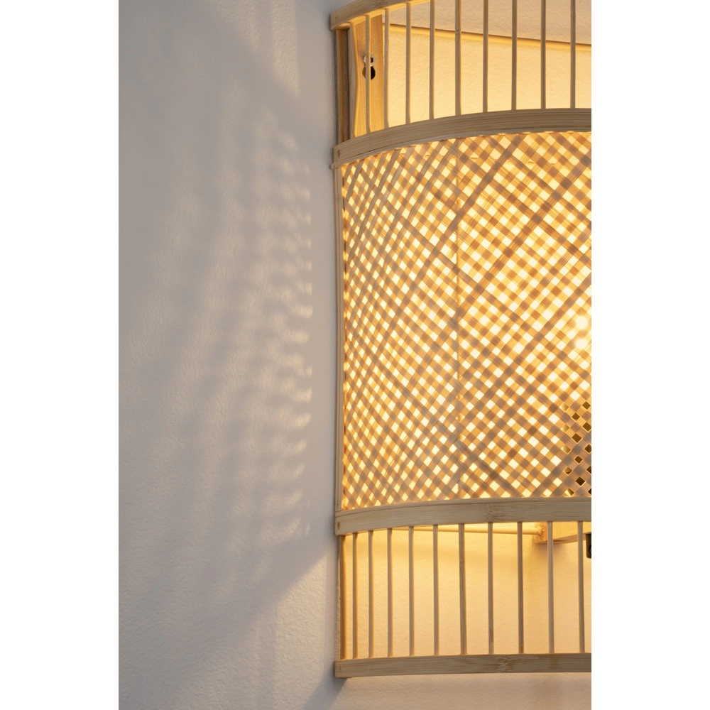 Bamboo wall lamp Pale with cable Lyora 5212017465580