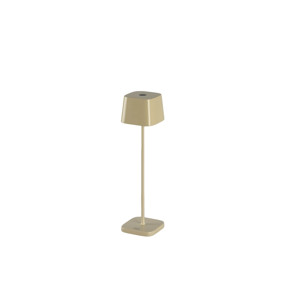 Table lamp Capri mini sand brown gloss rechargeable