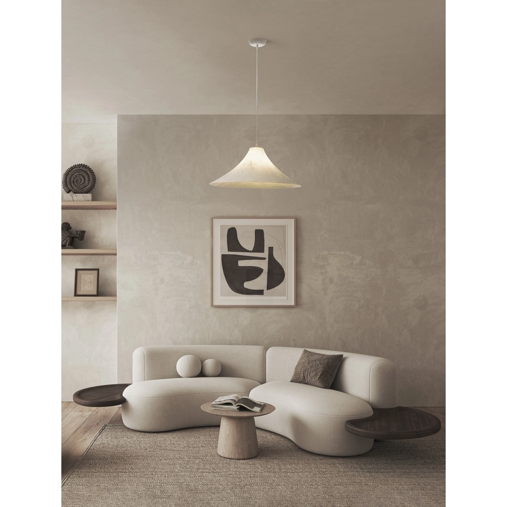Pendant lamp Oket white Ø 65cm