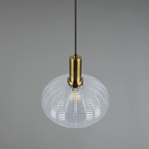 Classic pendant lamp Elvezia transparent glass Trio 4017807682045