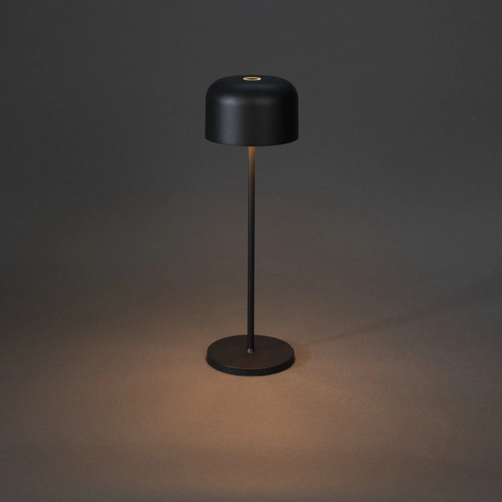 Black table lamp Lille Rechargeable KonstSmide 7318307834758