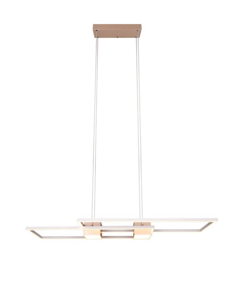 Led pendant light office Albany Red brass Trio 4017807610352