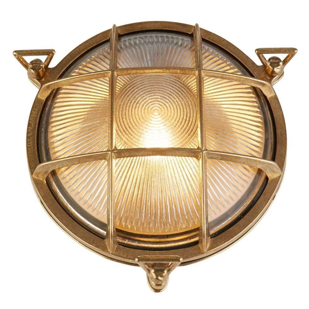 Classic wall lamp Bulkhead gold Searchlight 5053423247403