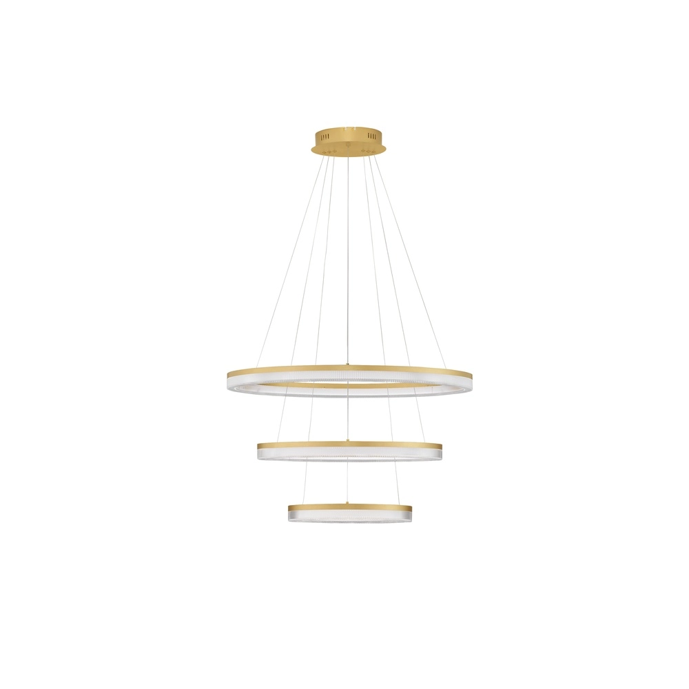 Golden pendant lamp Luana 3-light Lyora 5212017479679