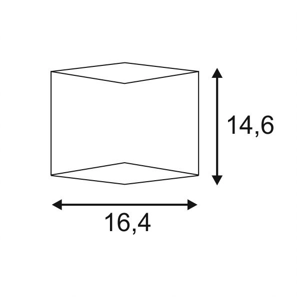 Square lamp Cariso SLV 4024163153478
