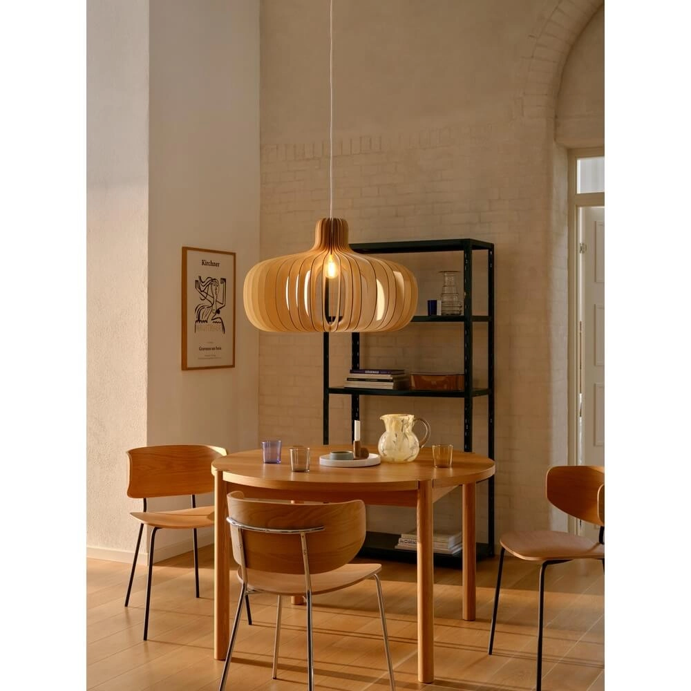 Design pendant lamp Hazo wood Ø 66.5cm Nordlux 5704924024290