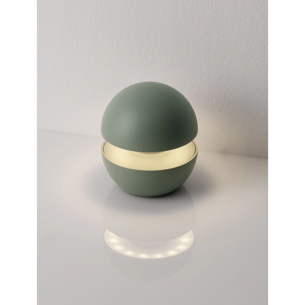 Table lamp Puk rechargeable green
