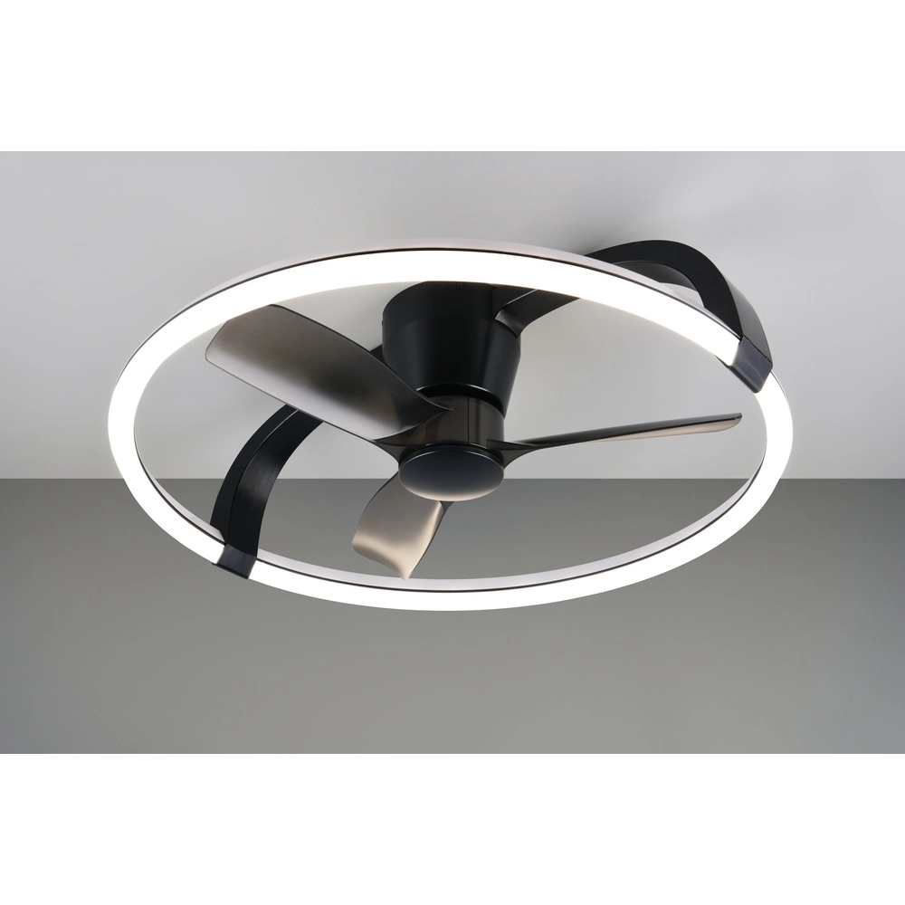 Smarthome fan Stockholm black Ø 73,5 Tuya Trio 4017807693133