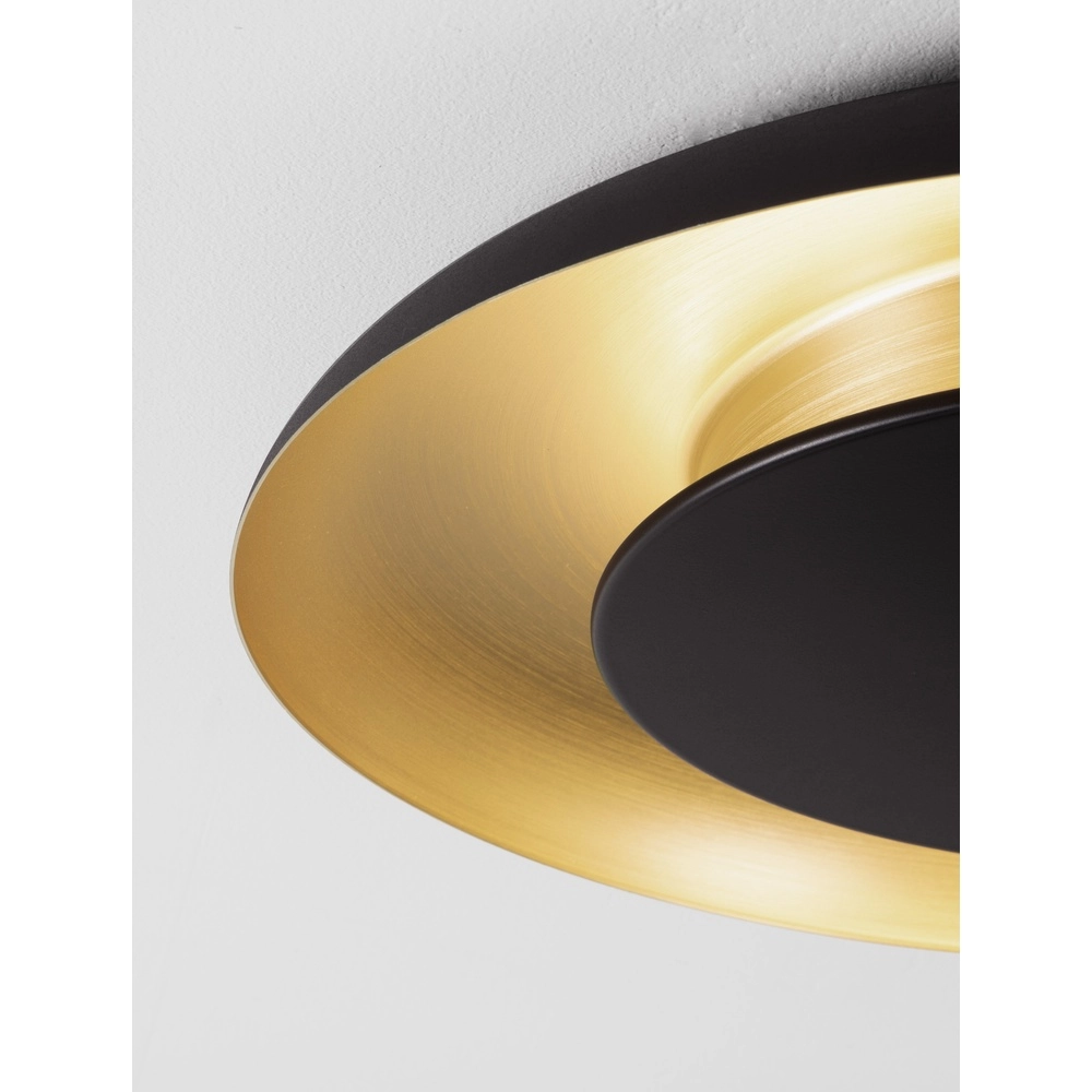 Design ceiling lamp Epos Ø 60cm black with gold Lyora 5212017463210