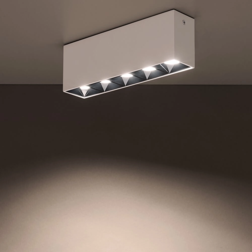 White surface-mounted spotlight Midi Led 5x1 LEDs - 4000K Lyora 5903139100526