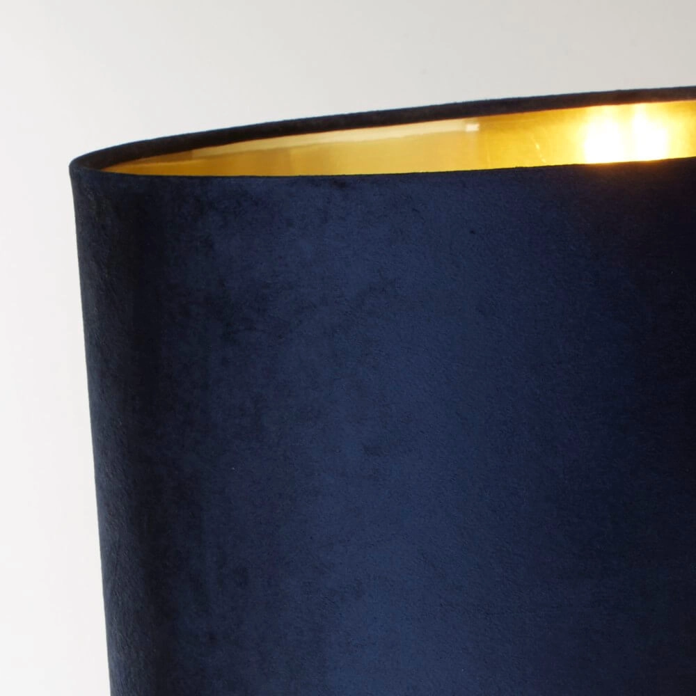 Design table lamp Scarborough Gold with dark blue Searchlight 5053423257006