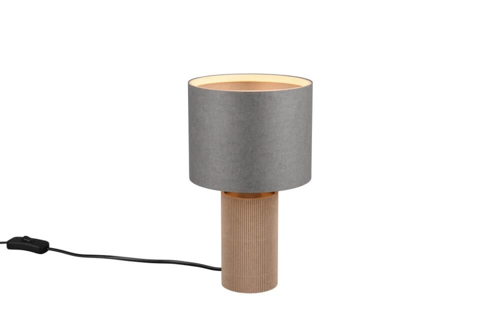 Bamboo table lamp Canio Ø 16cm Trio 4017807617221